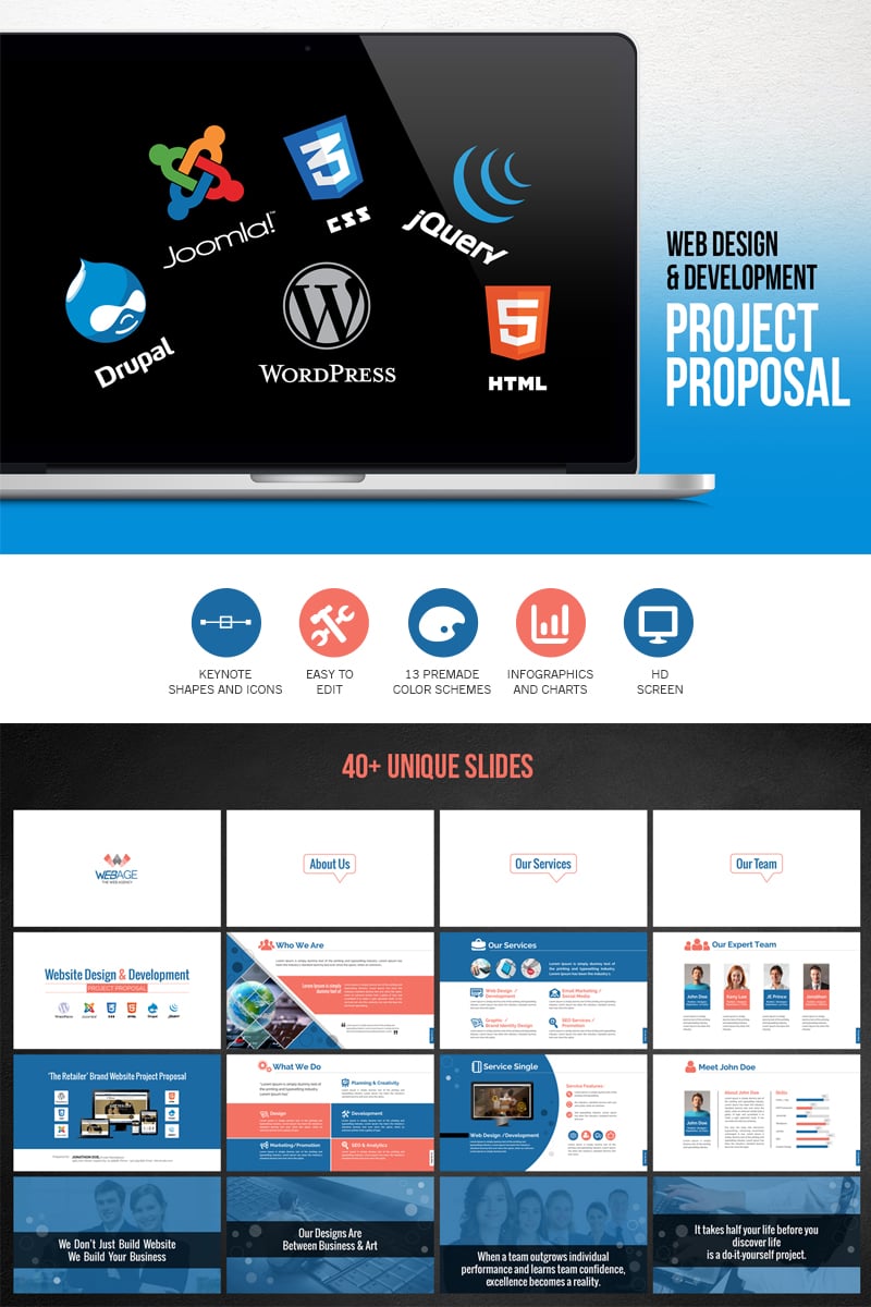 web design proposal powerpoint presentation slides